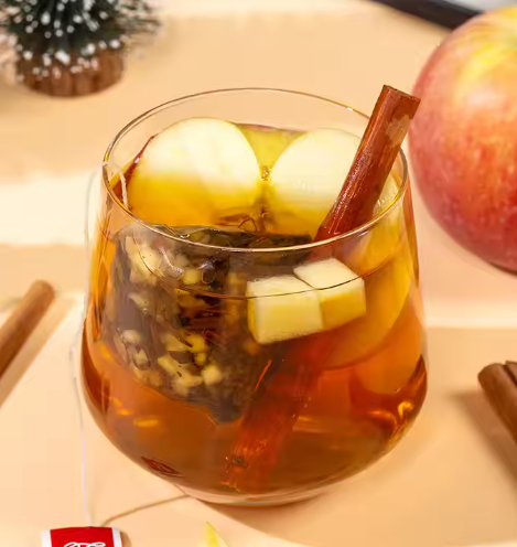 Black Tea, Dried Apple, Red Dates and Cinnamon Individually Packed Four-corner Bag Combination Tea